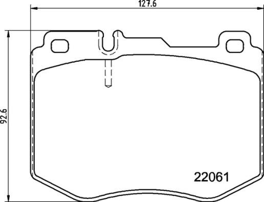 Brembo P 50 145 — Zestaw klocków hamulcowych, hamulce tarczowe