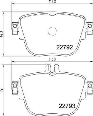Brembo P 50 141 — Zestaw klocków hamulcowych, hamulce tarczowe
