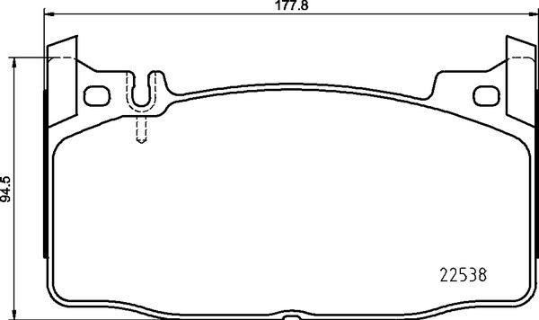 Brembo P 50 143 — Zestaw klocków hamulcowych, hamulce tarczowe