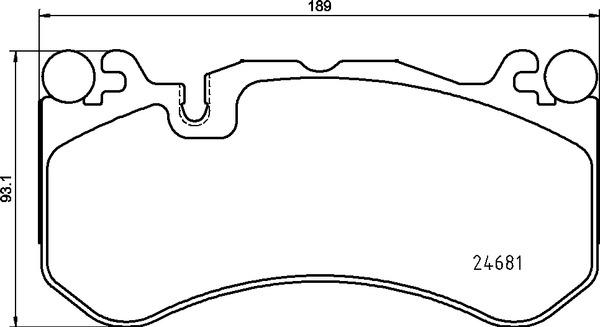 Brembo P 50 142 — Zestaw klocków hamulcowych, hamulce tarczowe