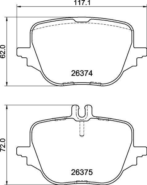 Brembo P 50 169 — Zestaw klocków hamulcowych, hamulce tarczowe
