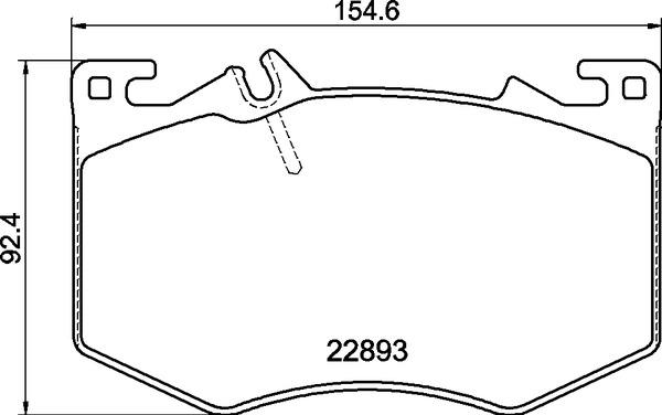 Brembo P 50 166 — Zestaw klocków hamulcowych, hamulce tarczowe