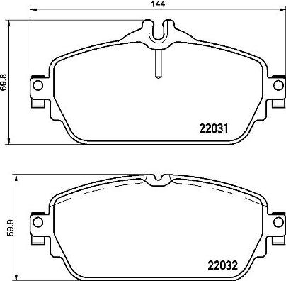 Brembo P 50 118 — Zestaw klocków hamulcowych, hamulce tarczowe