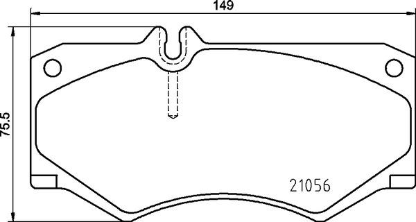 Brembo P 50 134 — Zestaw klocków hamulcowych, hamulce tarczowe