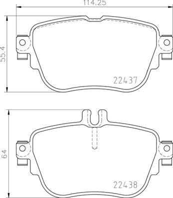 Brembo P 50 136 — Zestaw klocków hamulcowych, hamulce tarczowe