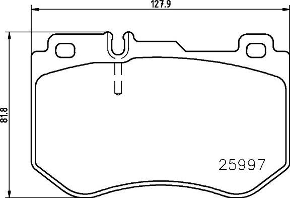 Brembo P 50 123 — Zestaw klocków hamulcowych, hamulce tarczowe