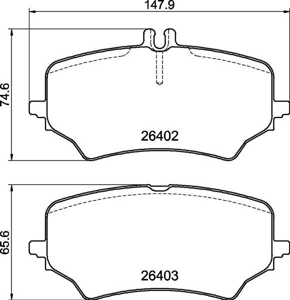 Brembo P 50 176 — Zestaw klocków hamulcowych, hamulce tarczowe