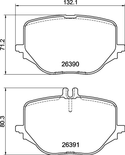 Brembo P 50 170 — Zestaw klocków hamulcowych, hamulce tarczowe