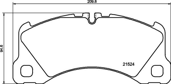 Brembo P 65 046 — Zestaw klocków hamulcowych, hamulce tarczowe