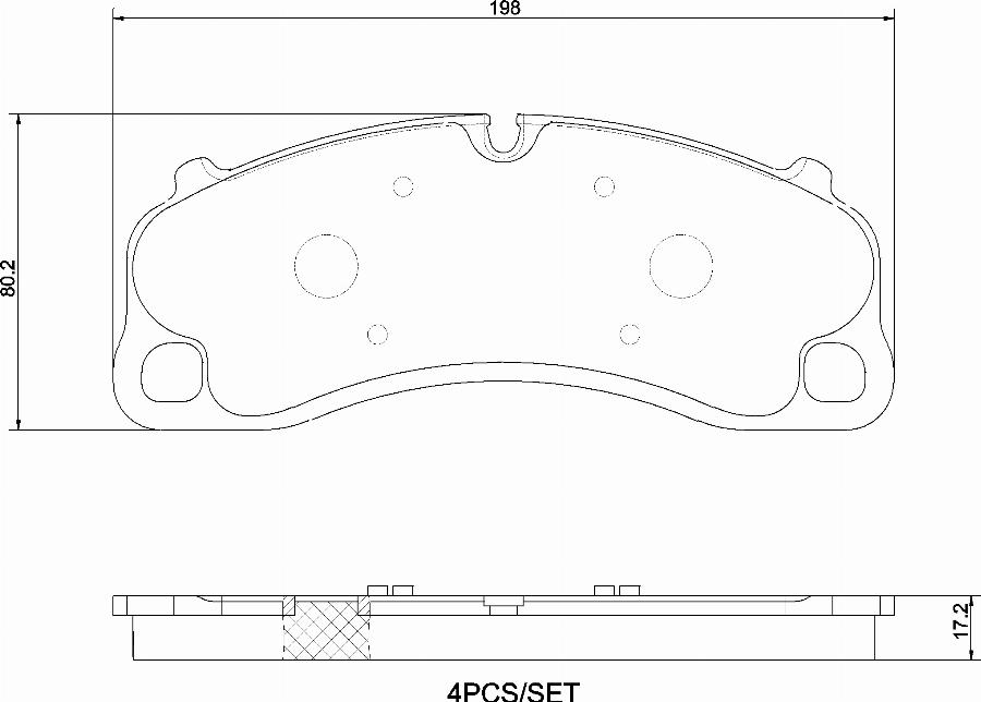 Brembo P 65 048 — Zestaw klocków hamulcowych, hamulce tarczowe