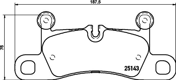 Brembo P 65 042 — Zestaw klocków hamulcowych, hamulce tarczowe