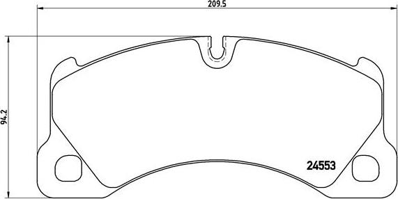 Brembo P 65 017 — Zestaw klocków hamulcowych, hamulce tarczowe
