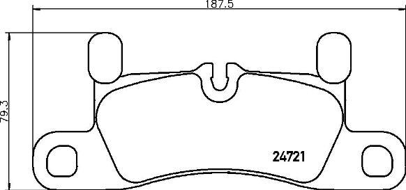 Brembo P 65 030 — Zestaw klocków hamulcowych, hamulce tarczowe
