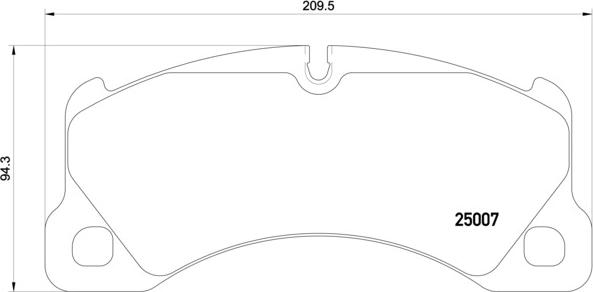 Brembo P 65 021 — Zestaw klocków hamulcowych, hamulce tarczowe