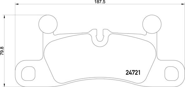 Brembo P 65 027 — Zestaw klocków hamulcowych, hamulce tarczowe