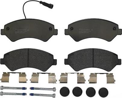 Brembo P 61 094 - Zestaw klocków hamulcowych, hamulce tarczowe