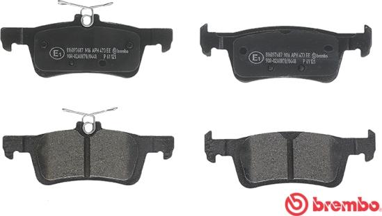 Brembo P 61 121 - Klocek hamulcowy kpl.