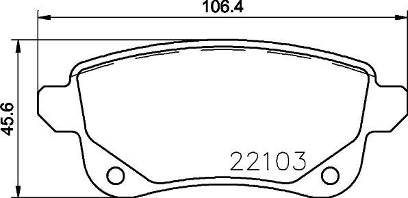 Brembo P 68 064 — Zestaw klocków hamulcowych, hamulce tarczowe