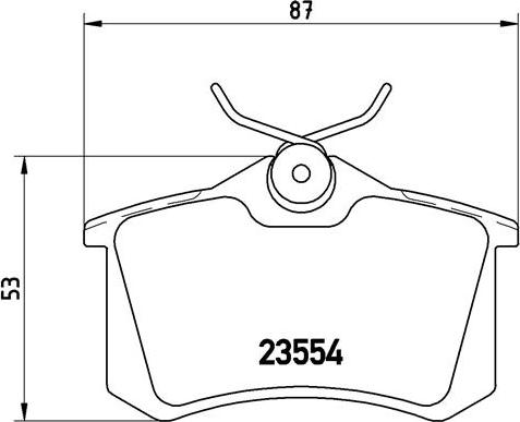 Brembo P 68 024 — Zestaw klocków hamulcowych, hamulce tarczowe
