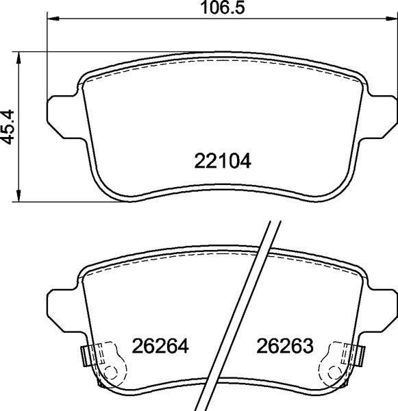 Brembo P 68 074 — Zestaw klocków hamulcowych, hamulce tarczowe
