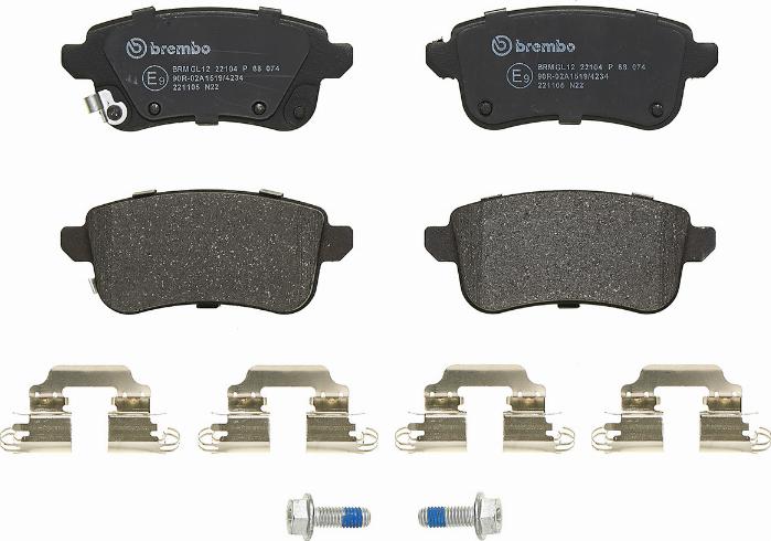 Brembo P 68 074 - Klocek hamulcowy kpl.