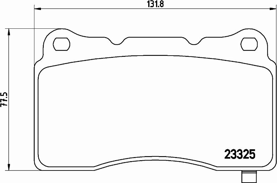 Brembo P 09 004E — Zestaw klocków hamulcowych, hamulce tarczowe