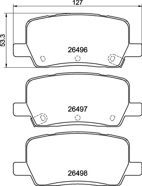 Brembo P 09 032 — Zestaw klocków hamulcowych, hamulce tarczowe