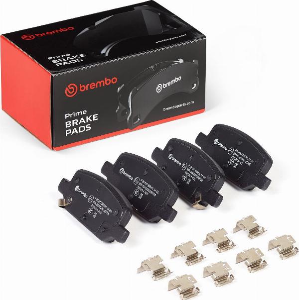 Brembo P 09 037 — Zestaw klocków hamulcowych, hamulce tarczowe