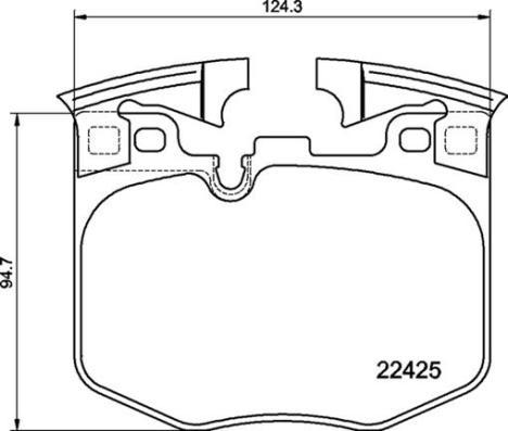 Brembo P 06 099 — Zestaw klocków hamulcowych, hamulce tarczowe