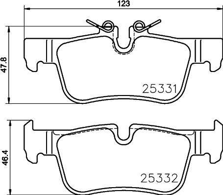 Brembo P 06 094 — Zestaw klocków hamulcowych, hamulce tarczowe
