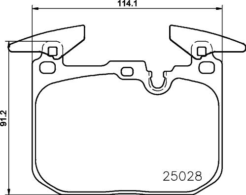 Brembo P 06 096 — Zestaw klocków hamulcowych, hamulce tarczowe