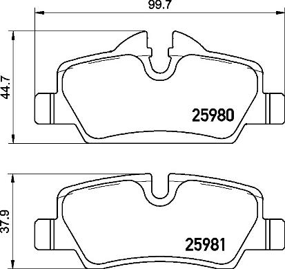 Brembo P 06 090 — Zestaw klocków hamulcowych, hamulce tarczowe