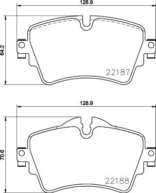 Brembo P 06 092 — Zestaw klocków hamulcowych, hamulce tarczowe