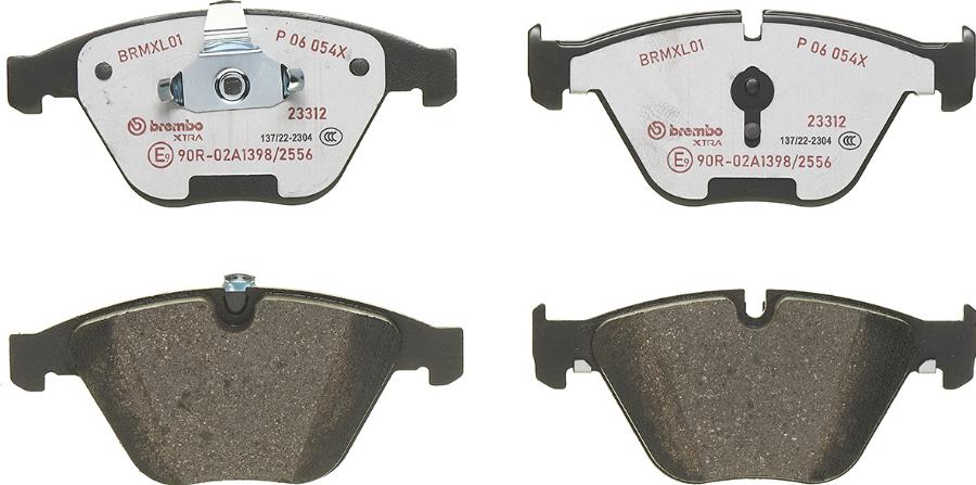 Brembo P 06 054X — Zestaw klocków hamulcowych, hamulce tarczowe