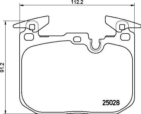 Brembo P 06 088 — Zestaw klocków hamulcowych, hamulce tarczowe