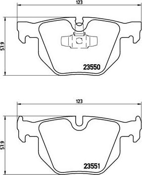 Brembo P 06 039 — Zestaw klocków hamulcowych, hamulce tarczowe