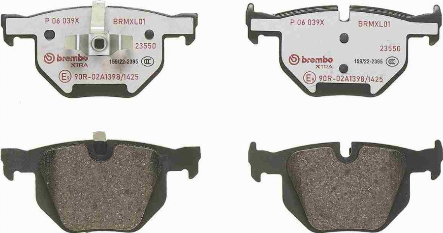 Brembo P 06 039X — Zestaw klocków hamulcowych, hamulce tarczowe