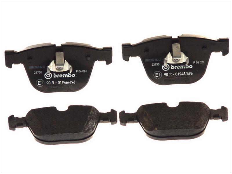 Brembo P 06 026 — Zestaw klocków hamulcowych, hamulce tarczowe