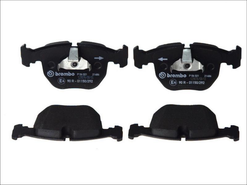 Brembo P 06 021 — Zestaw klocków hamulcowych, hamulce tarczowe