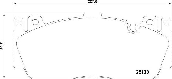 Brembo P 06 079 — Zestaw klocków hamulcowych, hamulce tarczowe