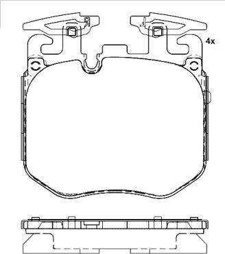 Textar 2261801 - KLOCKI HAM. BMW P. 3-5-6-7-8-X3-X5-X6-X7 2.0-6.6 15-