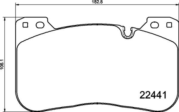 Brembo P 06 100 — Zestaw klocków hamulcowych, hamulce tarczowe