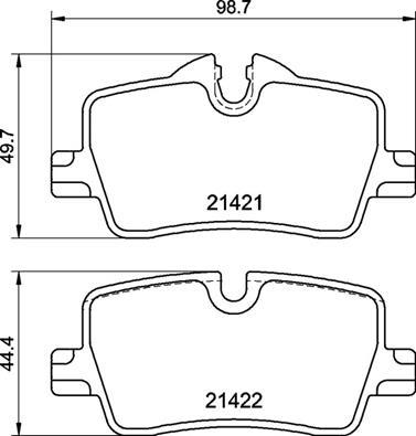 Brembo P 06 113 — Zestaw klocków hamulcowych, hamulce tarczowe
