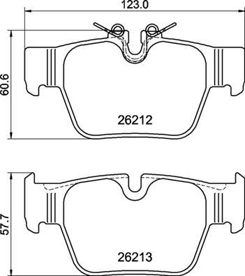 Brembo P 06 117 — Zestaw klocków hamulcowych, hamulce tarczowe