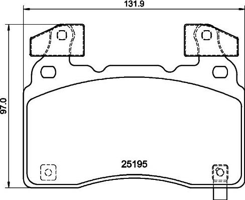 Brembo P 10 064 — Zestaw klocków hamulcowych, hamulce tarczowe