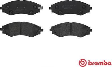 Brembo P 10 006 - Zestaw klocków hamulcowych, hamulce tarczowe
