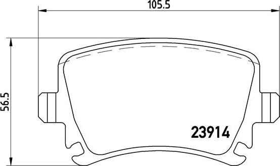 Brembo P 85 095 — Zestaw klocków hamulcowych, hamulce tarczowe