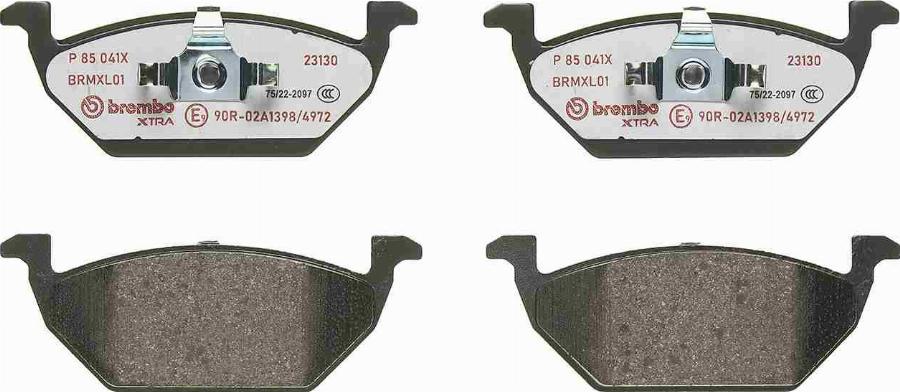 Brembo P 85 041X — Zestaw klocków hamulcowych, hamulce tarczowe