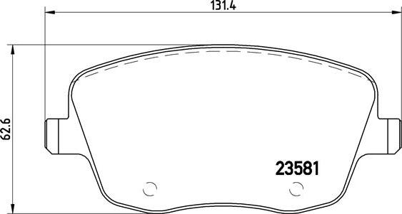 Brembo P 85 057 — Zestaw klocków hamulcowych, hamulce tarczowe