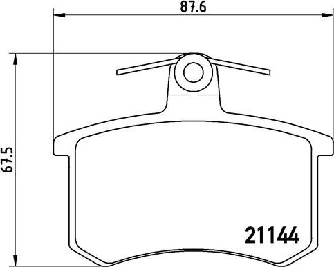 Brembo P 85 013 — Zestaw klocków hamulcowych, hamulce tarczowe